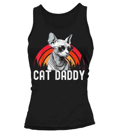 Cat Daddy Vintage Cat Tank top Woman