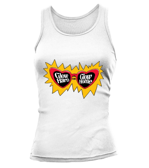 Glow Hard Or Glow Home Retro Glasses Vintage Tank top Woman