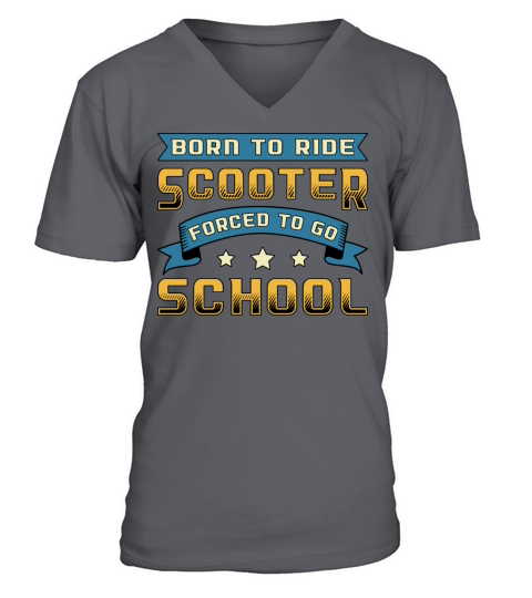 Born To Ride Scooter Driver E Scooter Vintage V-Neck T-shirt