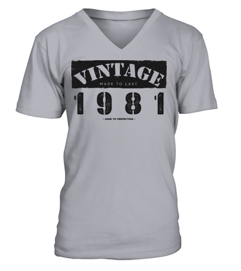 Vintage Classic 1981 42nd Birthday - 42 Years Old V-Neck T-shirt