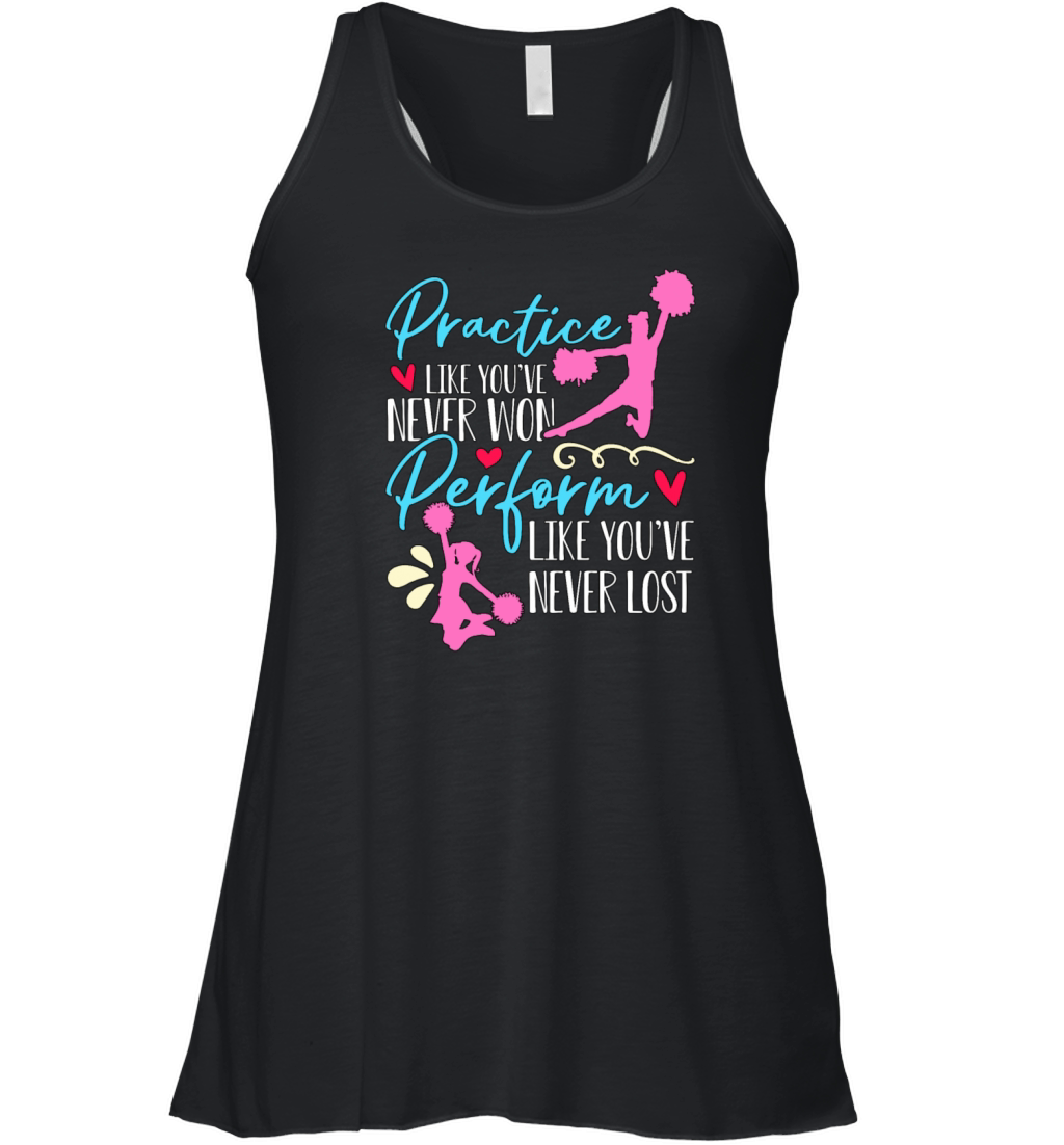 Cheerleading Practice Like Youve Never Cheering Women's Flowy Tank Top