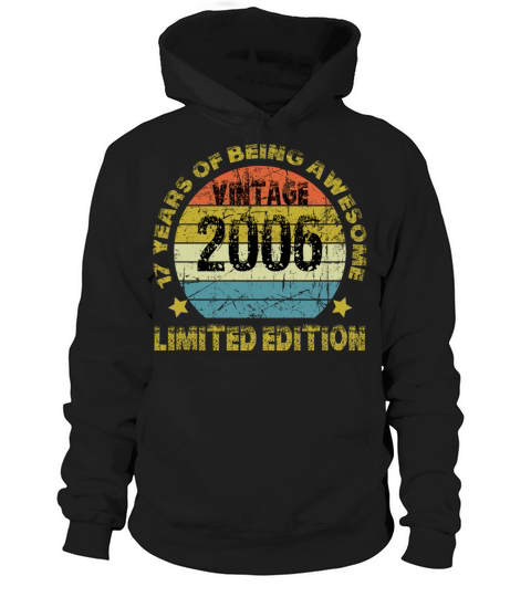 Vintage 2006 Limited Edition 17 Years Of Being Awe Hoodie Unisex