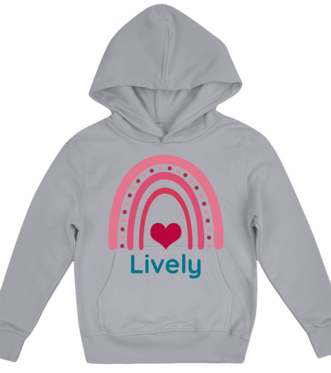 Lively Viva Magenta Boho Rainbow Kids Hoodie