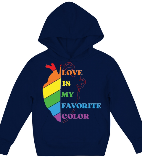 Love Is My Favorite Color Kids Hoodie