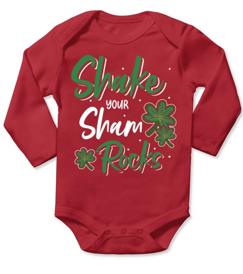 Funny Irish Saint Patricks Day Shake Your Long Sleeve Baby One-Piece