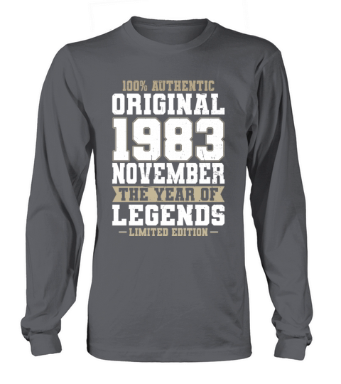 40th birthday november 1983 original 1983 Long sleeved Unisex