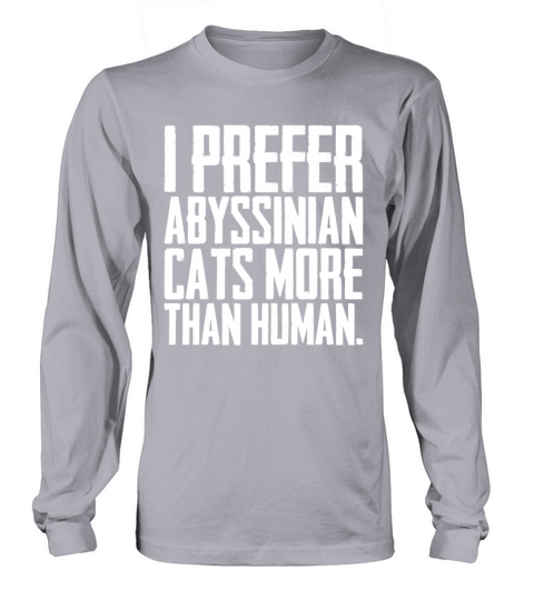 Abyssinian Abyssinian kitten Long sleeved Unisex