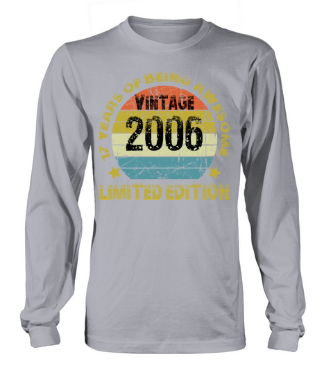 Vintage 2006 Limited Edition 17 Years Of Being Awe Long sleeved Unisex