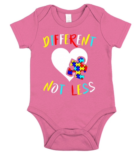 Autism Awareness Design Gift Different Not Less Fo Short Sleeve Baby One-Piece
