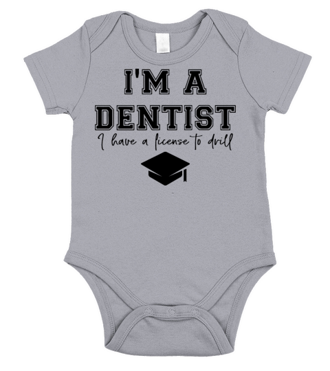 DDS Funny Dentist Dental Student Humor Graduation Short Sleeve Baby One-Piece