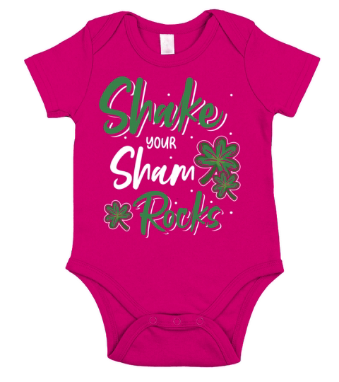 Funny Irish Saint Patricks Day Shake Your Short Sleeve Baby One-Piece