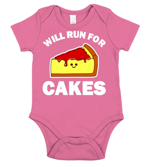 Kawaii Cheese Cake Foodie Quote Short Sleeve Baby One-Piece