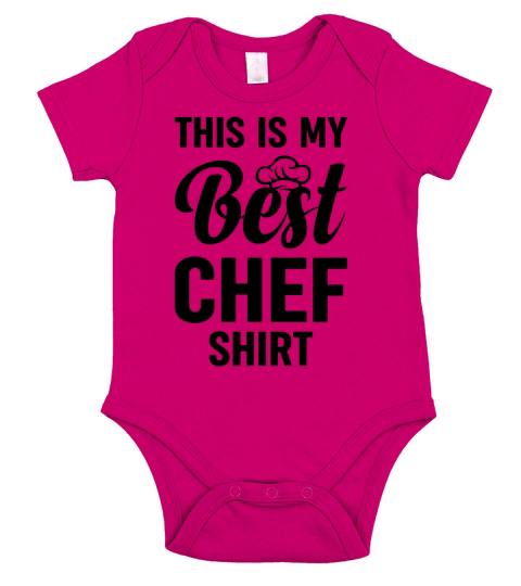 This Is My Best Chef Shirt Culinary Cooks Restaura Short Sleeve Baby One-Piece