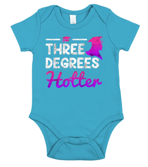 Three degrees hotter Bachelor Master Doctor Degree Short Sleeve Baby One-Piece
