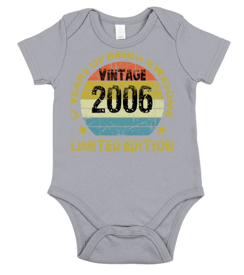 Vintage 2006 Limited Edition 17 Years Of Being Awe Short Sleeve Baby One-Piece
