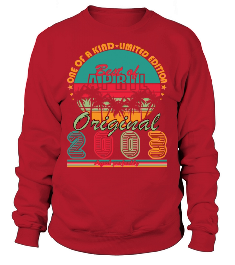 20th birthday April vintage 2003 vintage Sweatshirt Unisex