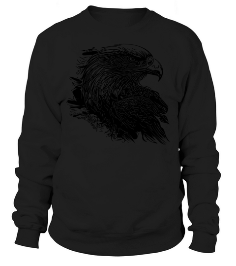 Elegant Eagle In Ink Vintage Tattoo Style Sweatshirt Unisex