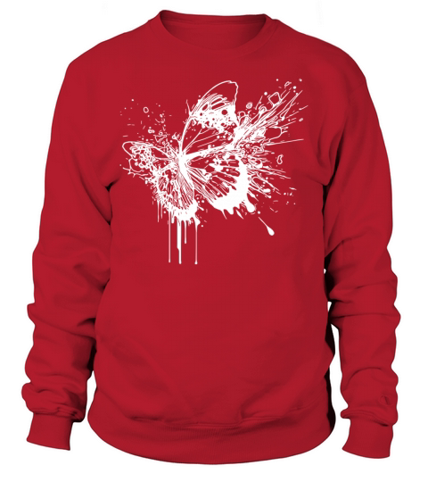 Elegant Vintage Tattoo Splash Butterfly Sweatshirt Unisex