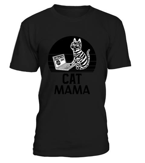 Cat Mom Vintage 80s Style Cat Lady Distressed T-Shirt Unisex
