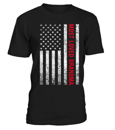 Loved Grandma - Grandmother Vintage American Flag T-Shirt Unisex