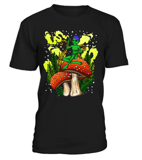 Psycadellic Magic Mushroom Alien LSD Acid Trip T-Shirt Unisex