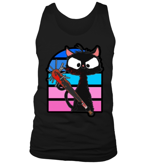 Halloween Retro Cat Vintage Cat Tank Top Unisex