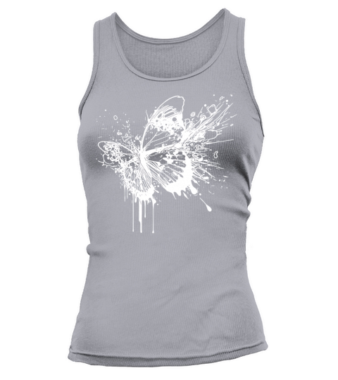 Elegant Vintage Tattoo Splash Butterfly Tank top Woman
