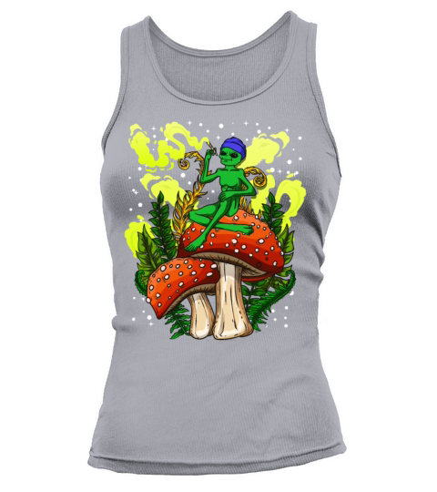 Psycadellic Magic Mushroom Alien LSD Acid Trip Tank top Woman