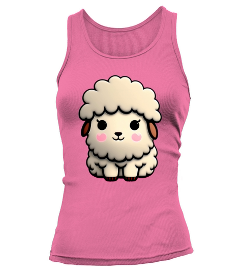 super fluffy little sheep Tank top Woman