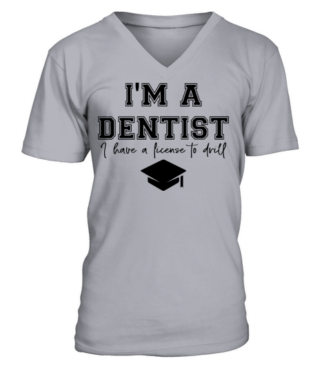 DDS Funny Dentist Dental Student Humor Graduation V-Neck T-shirt