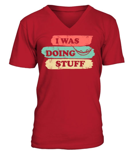 I was doing stuff vintage V-Neck T-shirt