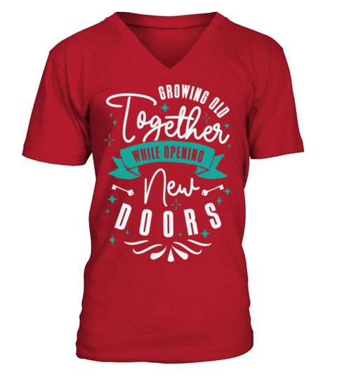 Retirement Couple Grandparents Life Quote Vintage V-Neck T-shirt