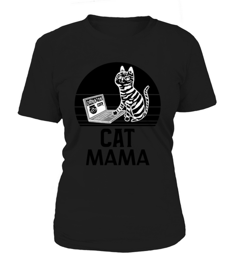 Cat Mom Vintage 80s Style Cat Lady Distressed Women's T-Shirt