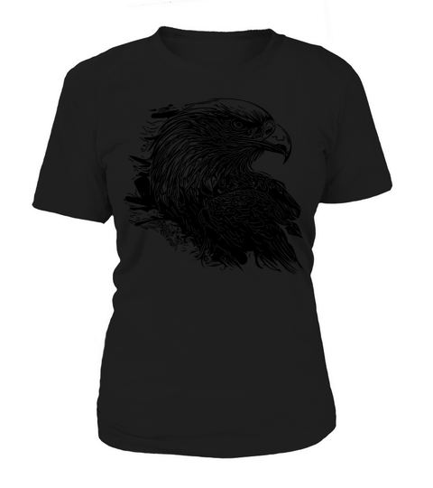 Elegant Eagle In Ink Vintage Tattoo Style Women's T-Shirt