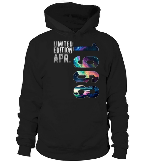 Limited Edition 1968 April Birthday Polar Lights Hoodie Unisex