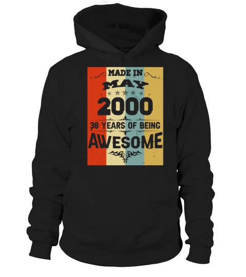 May 2000 Vintage Birthday Present Hoodie Unisex