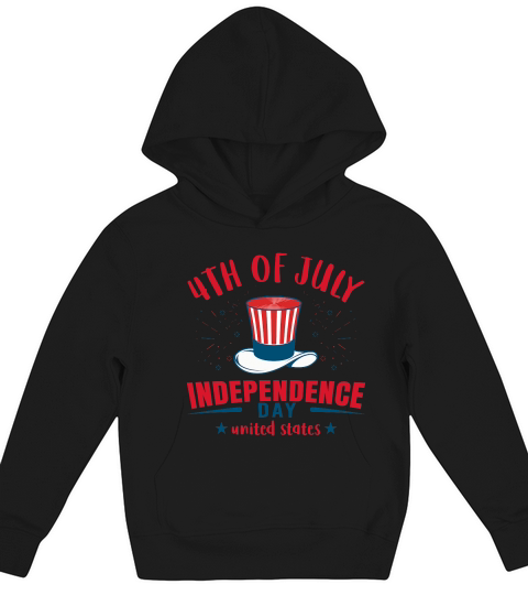 4th Of July Independence Day United States Kids Hoodie