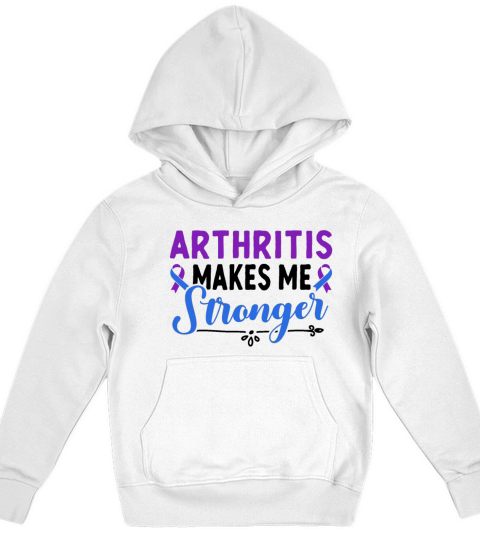 Arthritis Makes Me Stronger Rheumatoid Arthritis Kids Hoodie