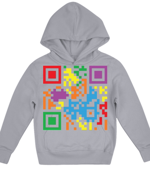 Assume Nothing Nonbinary Flag Barcode Kids Hoodie