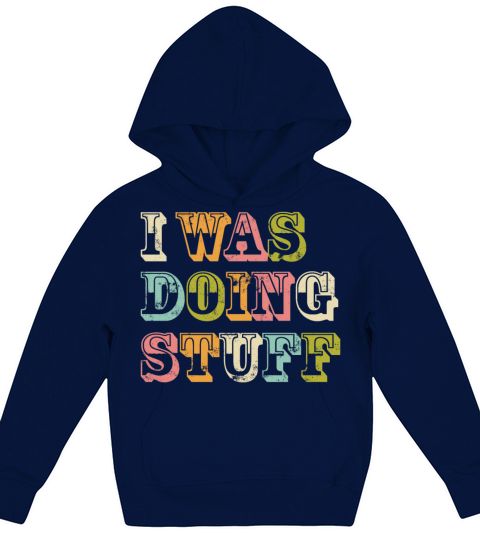 I was doing stuff vintage Kids Hoodie