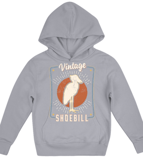 Shoebill Whisperer Vintage Classic Retro Animal Love Kids Hoodie