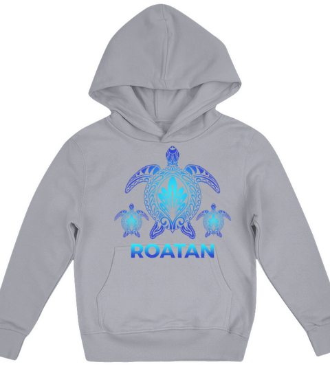 Vintage Roatan Honduras Ocean Turtle Souvenirs Kids Hoodie