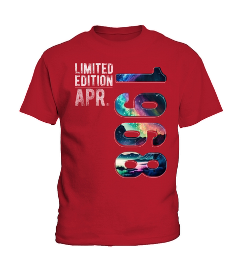 Limited Edition 1968 April Birthday Polar Lights Kids T-Shirt