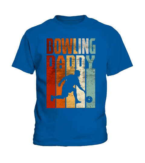 Retro Vintage Daddy Bowling Fathers Day Gift Kids T-Shirt