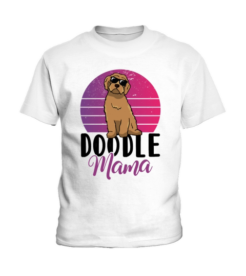 Womens Doodle Mama Labradoodle Goldendoodle Kids T-Shirt