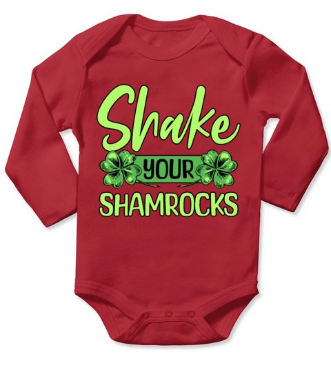 Funny Irish Saint Patricks Day Shake Your Long Sleeve Baby One-Piece