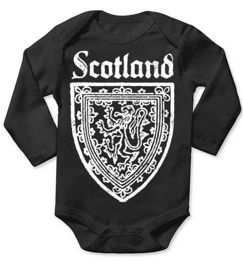 Scotland Emblem Vintage Scottish Long Sleeve Baby One-Piece