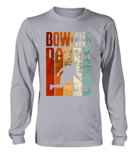 Retro Vintage Daddy Bowling Fathers Day Gift Long sleeved Unisex
