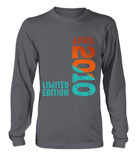 Since April 2010 Year 2010 Retro Vintage 2010 Long sleeved Unisex