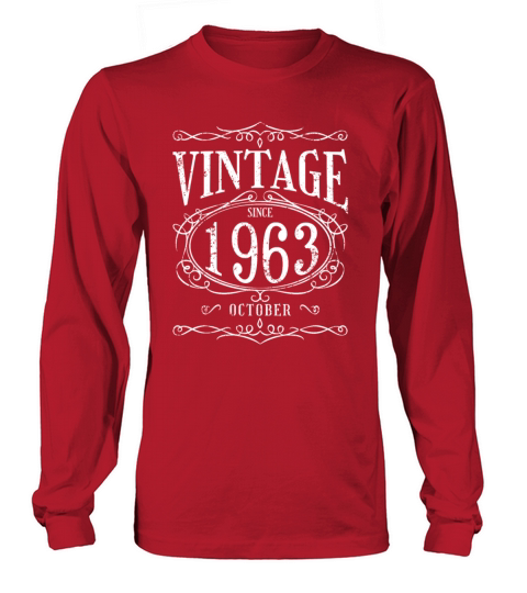 Vintage since October 1963 - Birthday Present Long sleeved Unisex